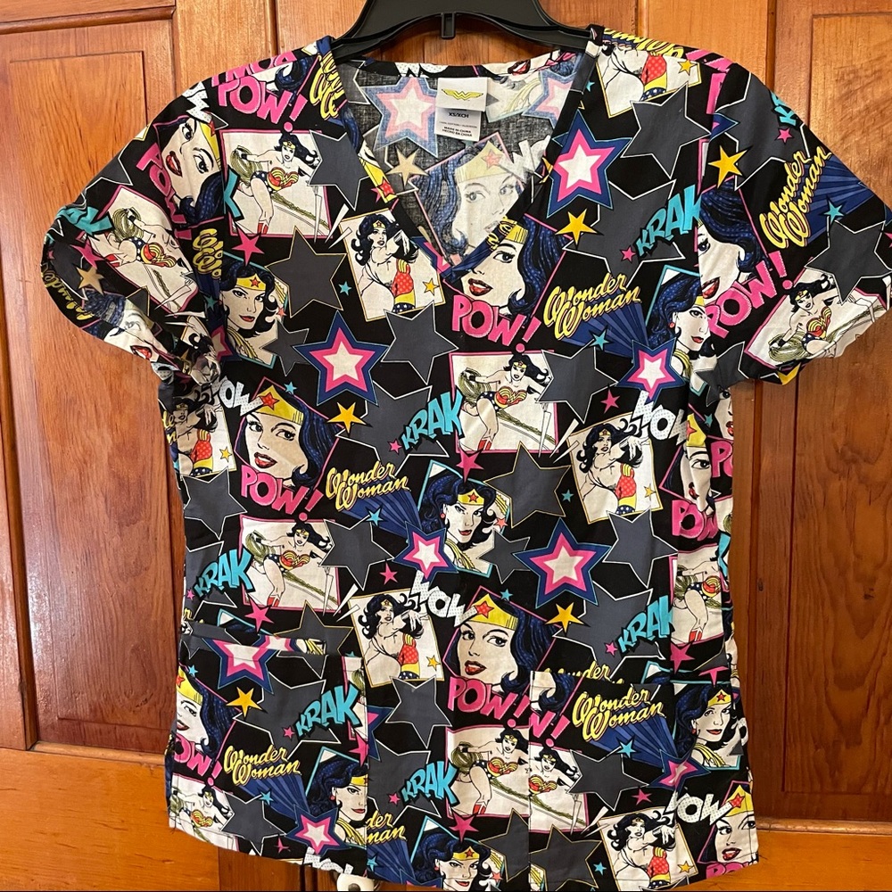 Wonder Woman Scrub Top